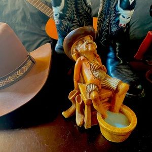 1985 Shade Tree Creations “Snoozer” Bill Vernon Retired Original  Cowboy Series